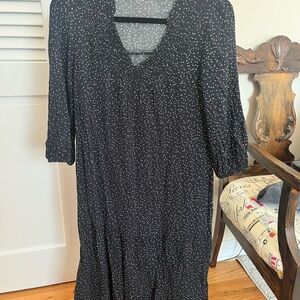 Reserved Black Dress with White Dots